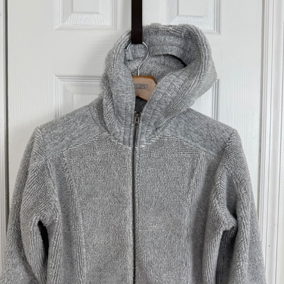 Kuhl Alto Flight Fleece hooded jacket Women's M Gray‎ Thumb holes outdoor Hiking - Picture 2 of 11